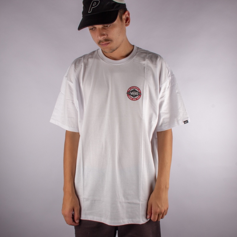 Camiseta Vans Drop V Diamond Classic Branco